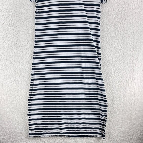 J. Crew Navy and White Striped Midi Dress - Picture 5 of 14